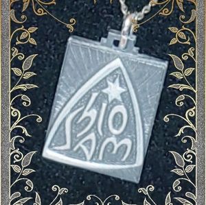 Vintage Peace Shalom Reversable Necklace Pendant